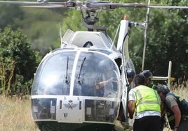 Imagen de archivo del helicóptero de la Guardia Civil.