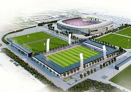 Simulación del proyecto de la Ciudad Deportiva del Real Valladolid.
