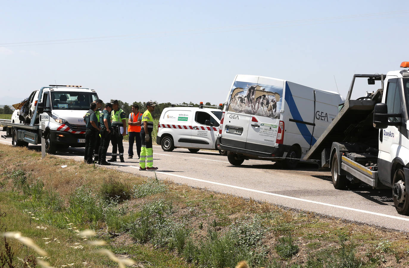 Imágenes del accidente mortal en Cabezuela