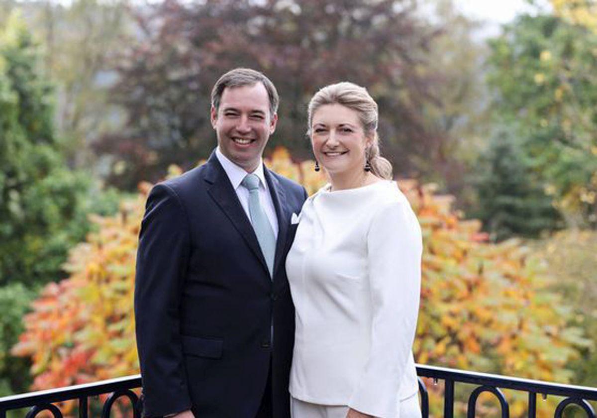 Guillermo y Stéphanie de Luxemburgo.