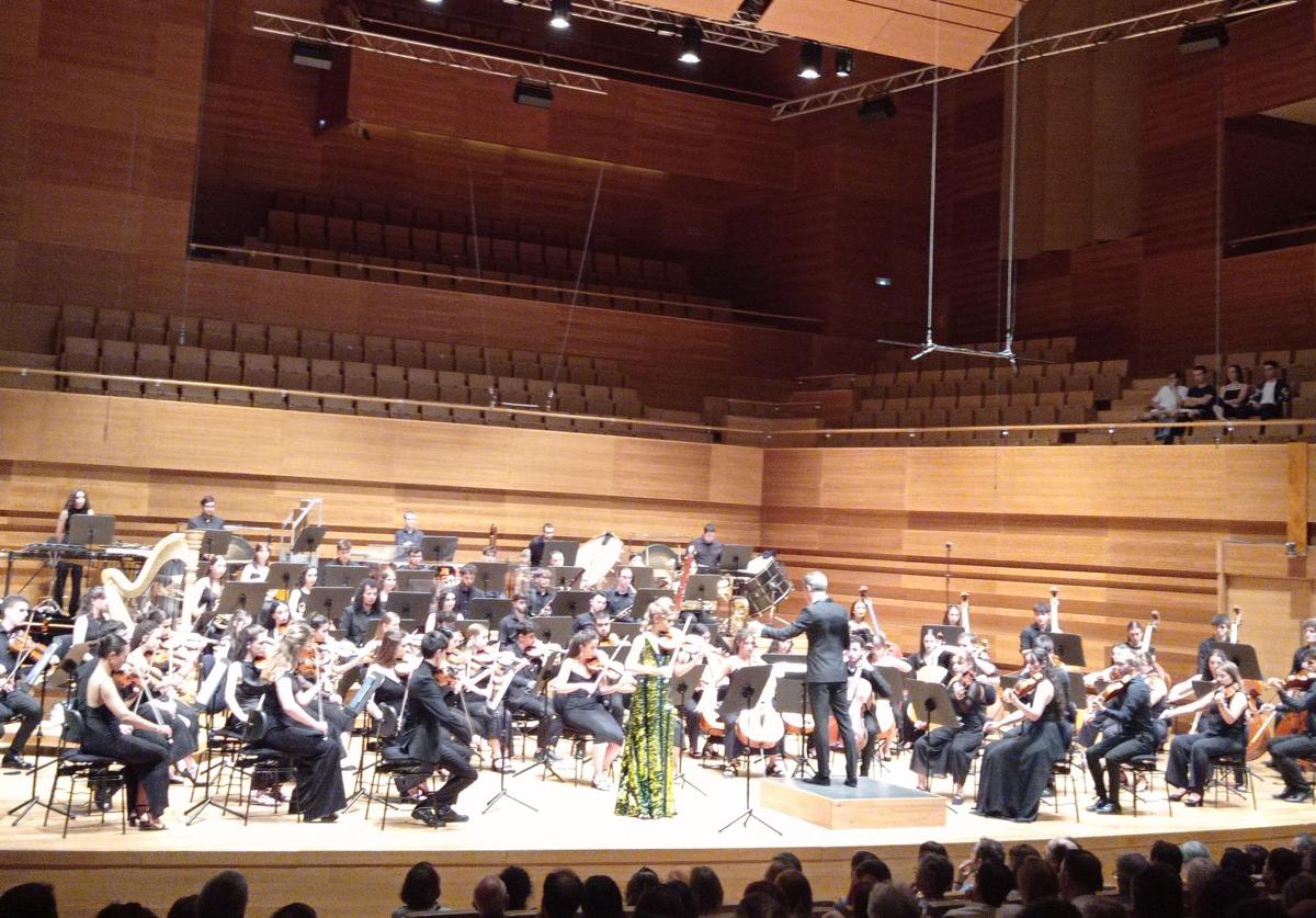 Un momento del concierto en el Auditorio Miguel Delibes.