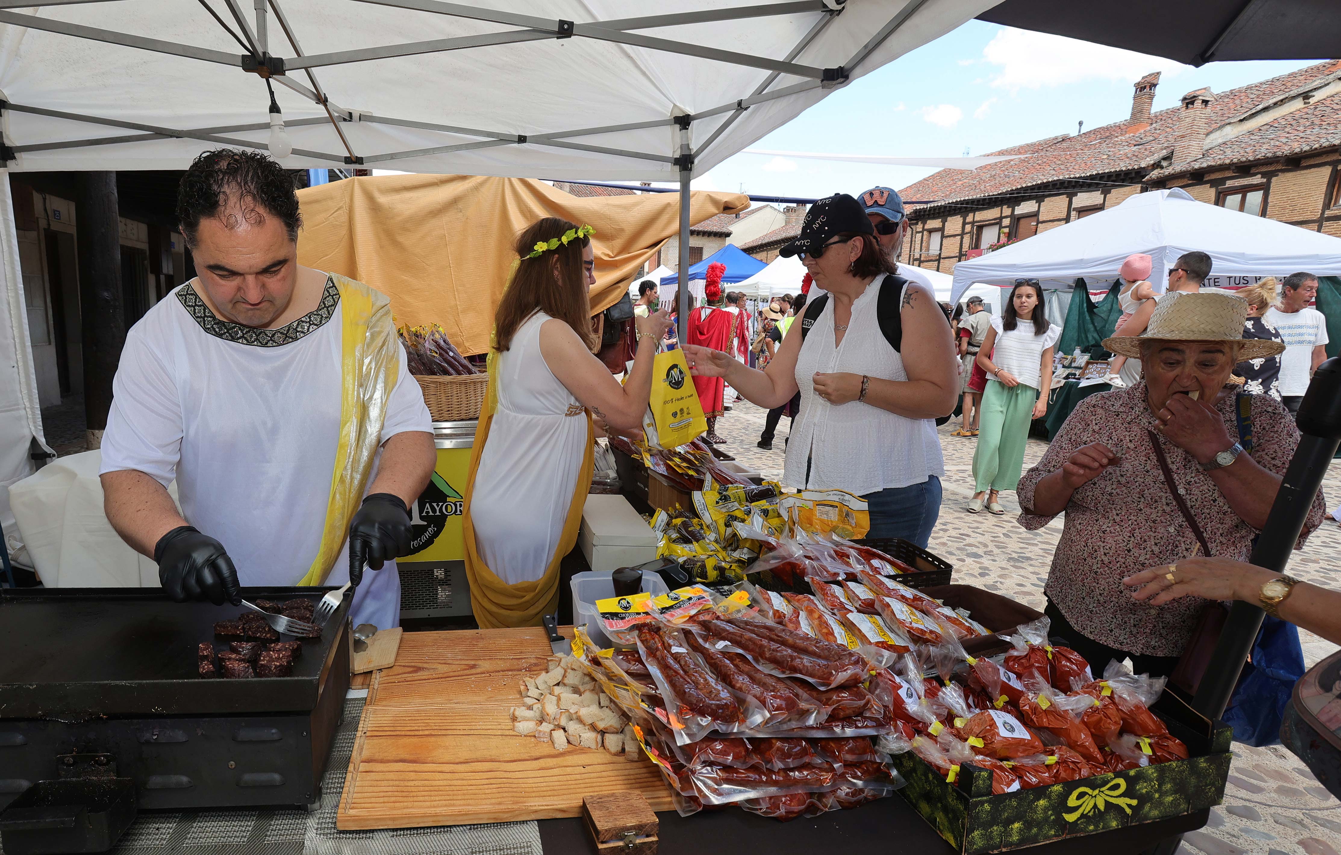 Mercado romano en Saldaña