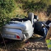 Heridos dos jóvenes tras volcar con su vehículo en la provincia de León