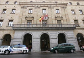 Fachada del Palacio de Justicia, donde alberga la Audiencia Provincial de Salamanca.