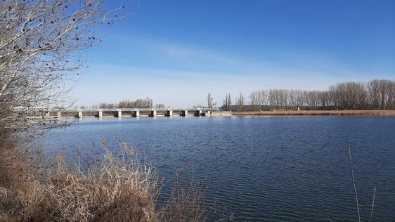 El embalse de San José, en Valladolid.