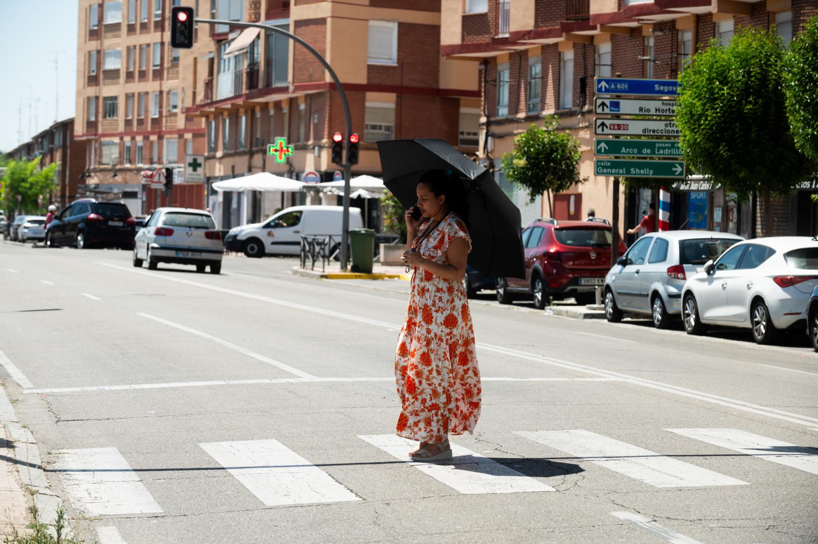 Altas temperaturas en Valladolid durante la primera miniola de calor del verano de la pasada semana.