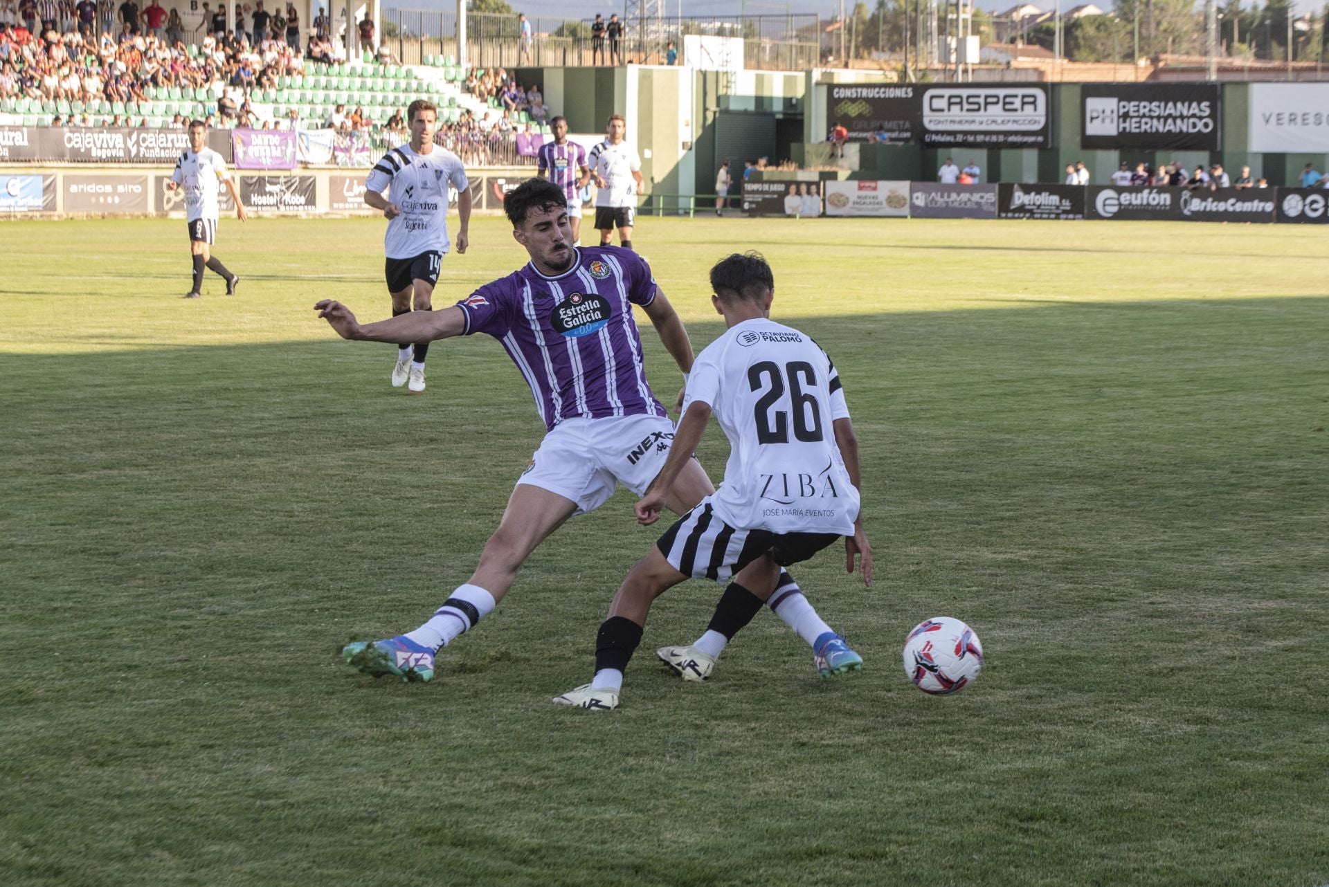 El partido entre la Segoviana y el Real Valladolid, en imágenes