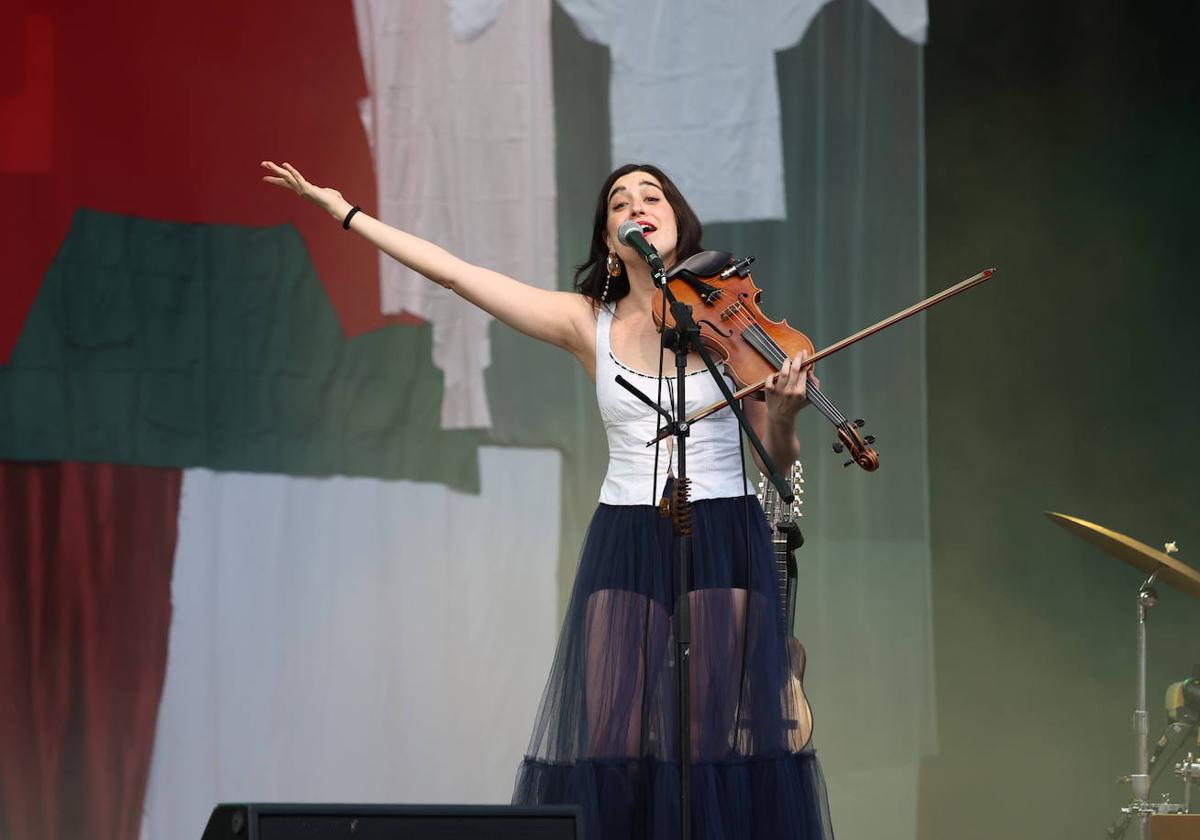 María de la Flor, en el concierto de este miércoles en el patio del Colegio San José de Valladolid