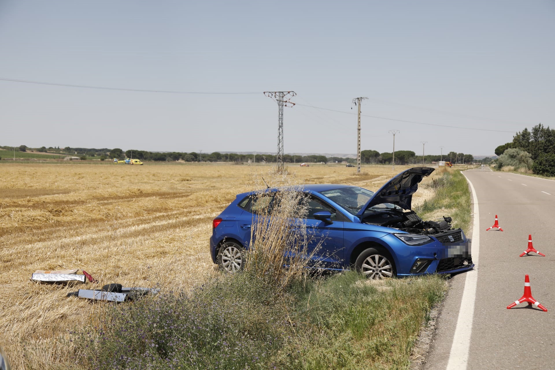 Accidente frontal entre Canalejas y Rábano