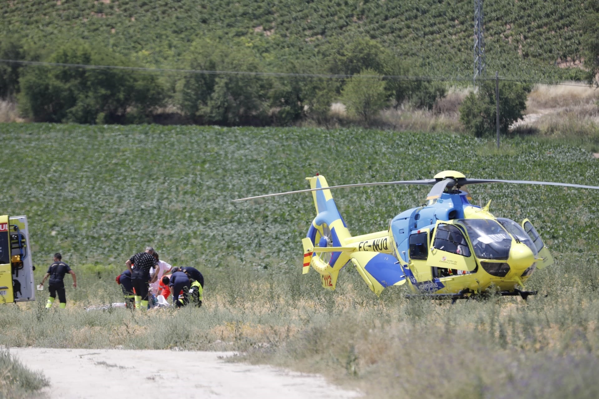 Accidente frontal entre Canalejas y Rábano