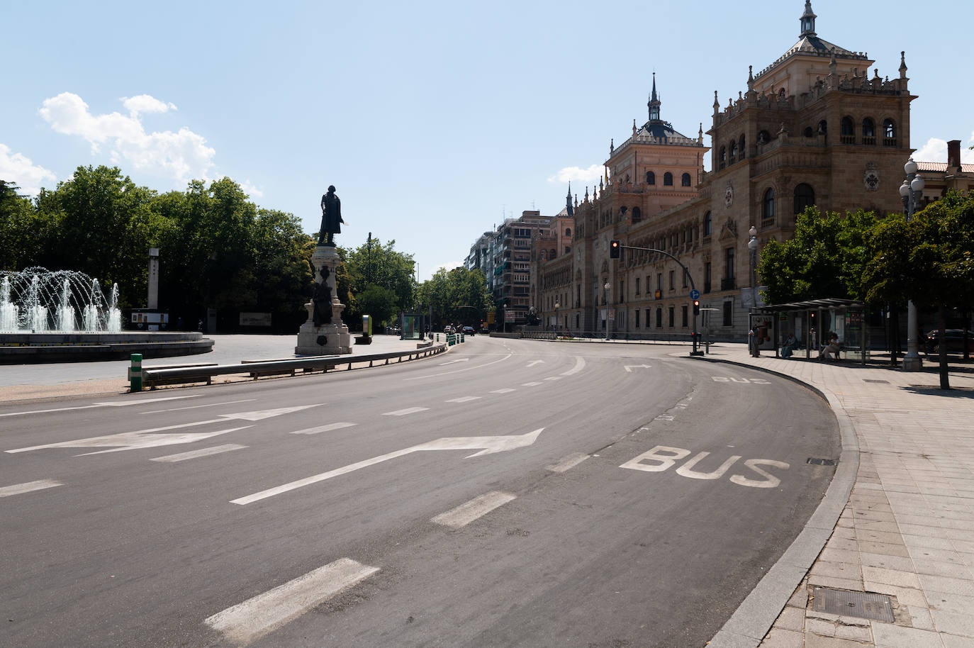 La ola de calor deja desierto Valladolid