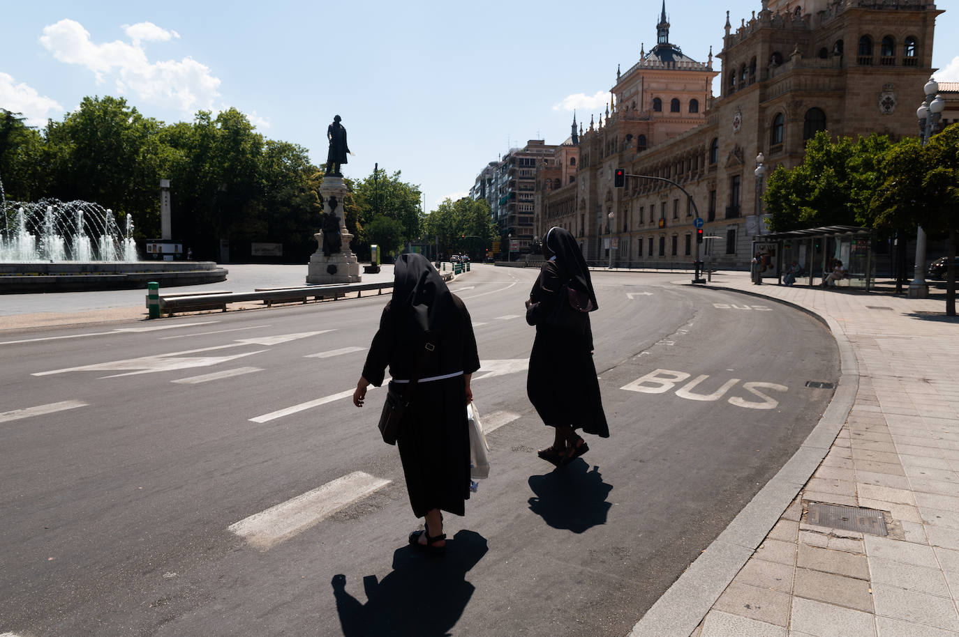 La ola de calor deja desierto Valladolid