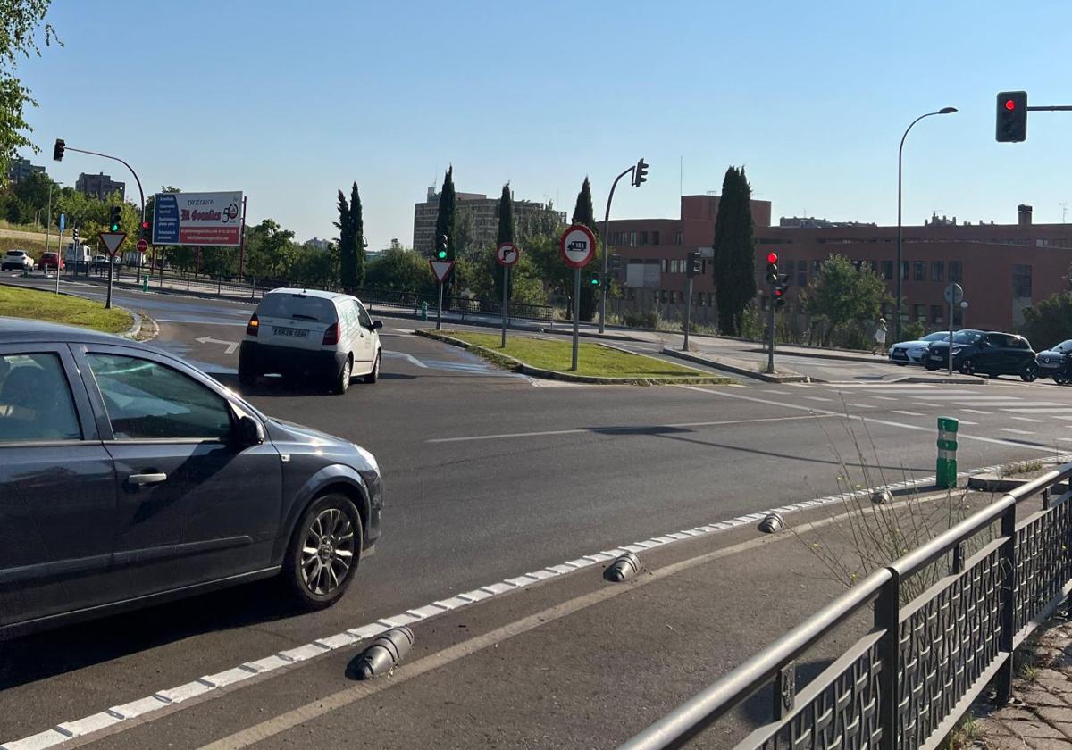 Cruce de las avenidas de Salamanca y Medina del Campo, donde ocurrió el siniestro.