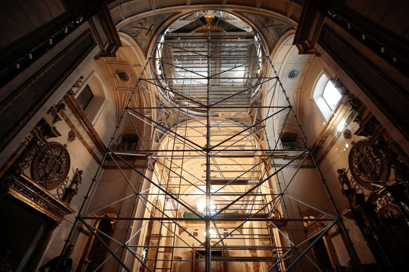 El estado de las obras de la Iglesia de la Vera Cruz