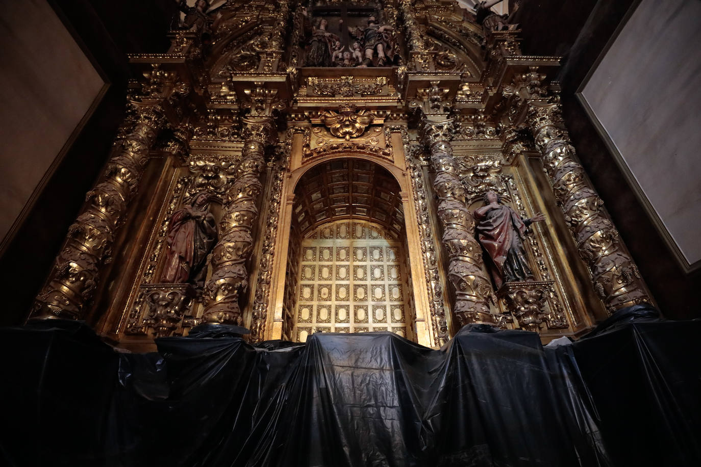 El estado de las obras de la Iglesia de la Vera Cruz