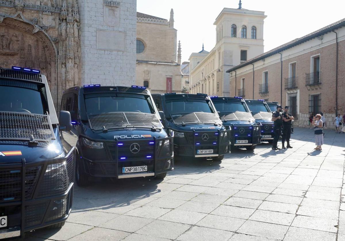 Así son los furgones de los antidisturbios de Valladolid