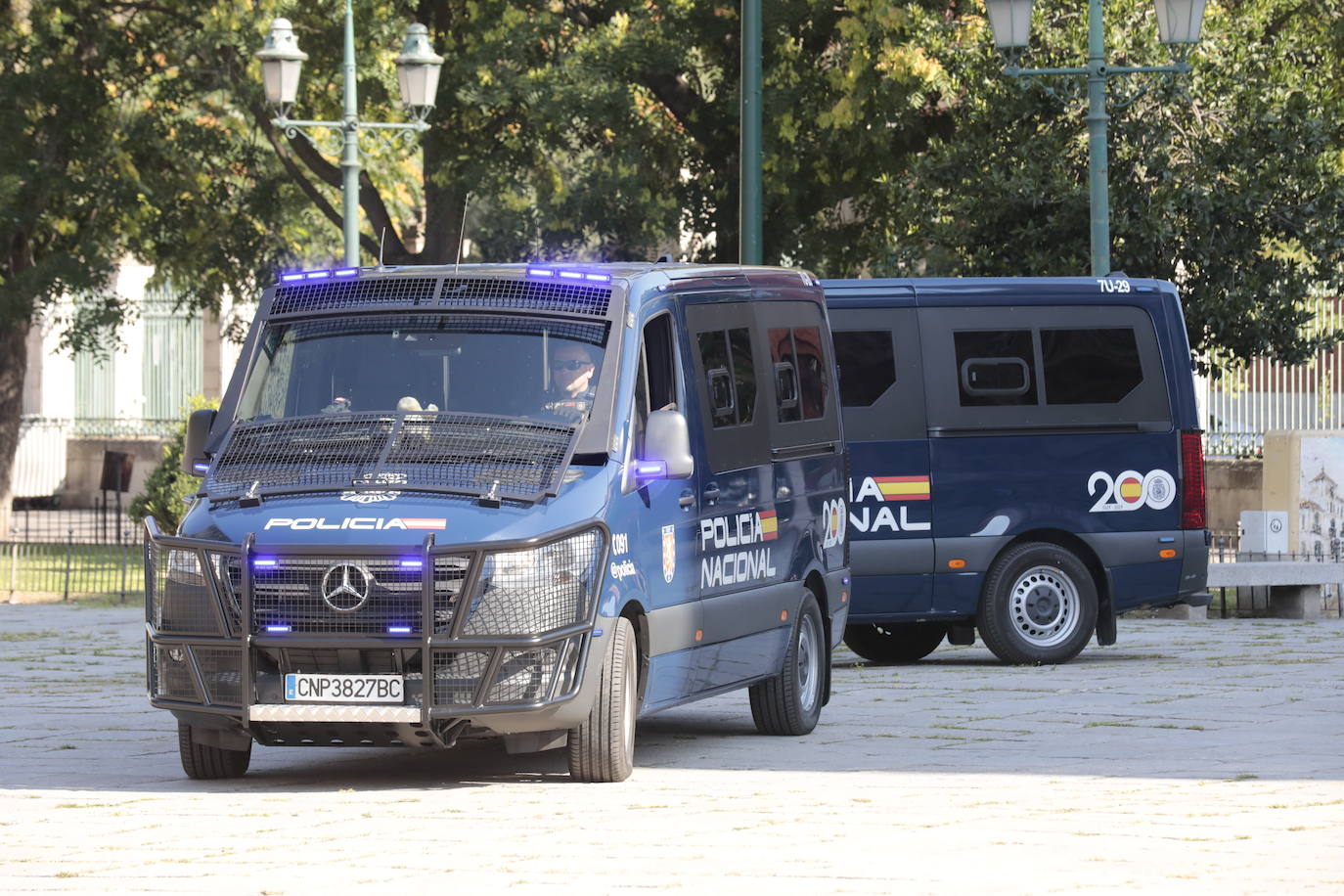 Así son los furgones de los antidisturbios de Valladolid