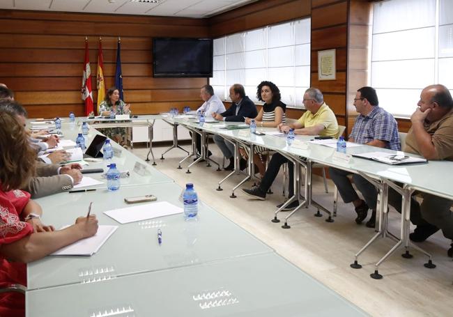 María González Corral, consejera de Agricultura, Ganadería y Desarrollo Rural, en la primera reunión con las organizaciones profesionales agrarias.