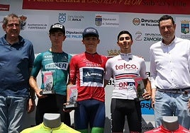 Podio de la General de la Vuelta a Castilla y León.
