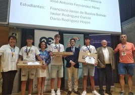 Ganadores de las Olimpiadas Matemáticas en la final en Gerona.