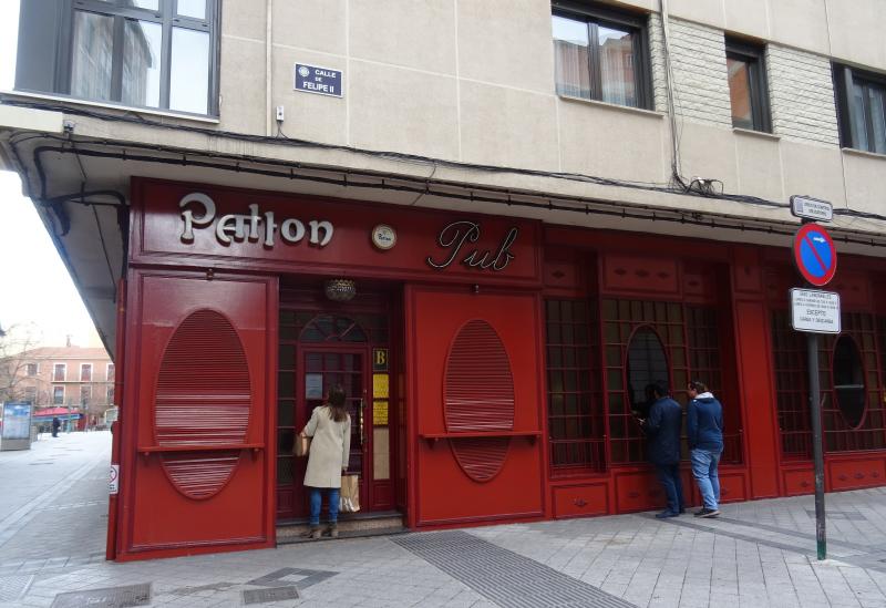 El bar Patton de Valladolid, lugar que frecuenta Miguel Ángel Soria.