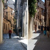 El antes y el después de las obras del eje Catedral-Alcázar