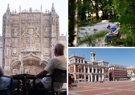 El Museo de Escultura, el Campo Grande y la Plaza Mayor.