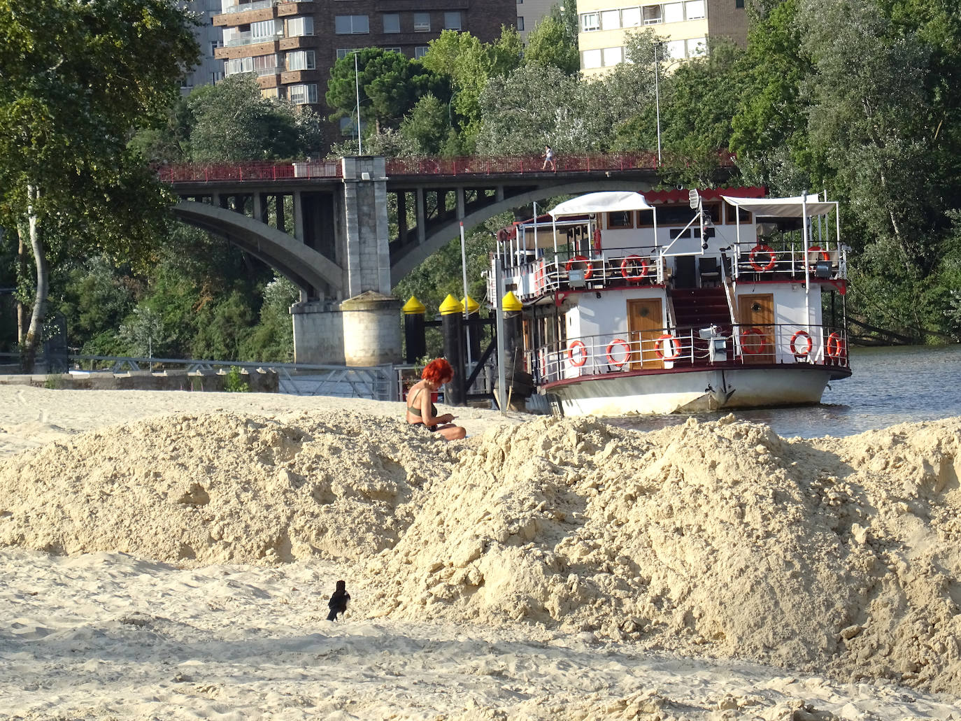 Estado de la playa de las Moreras antes del cambio de arena