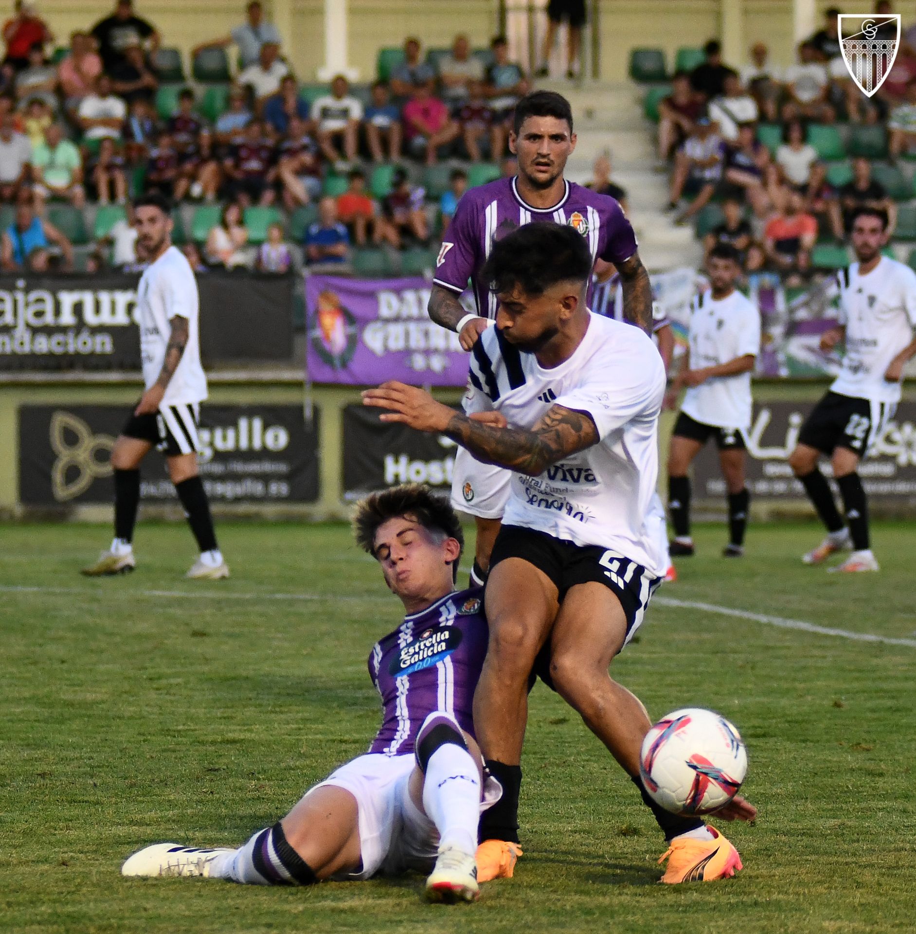 Juan Silva, durante el partido amistoso ante el Real Valladolid.