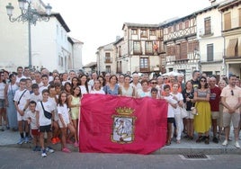 Recibiendo a Marina Muñoz en Cuéllar.