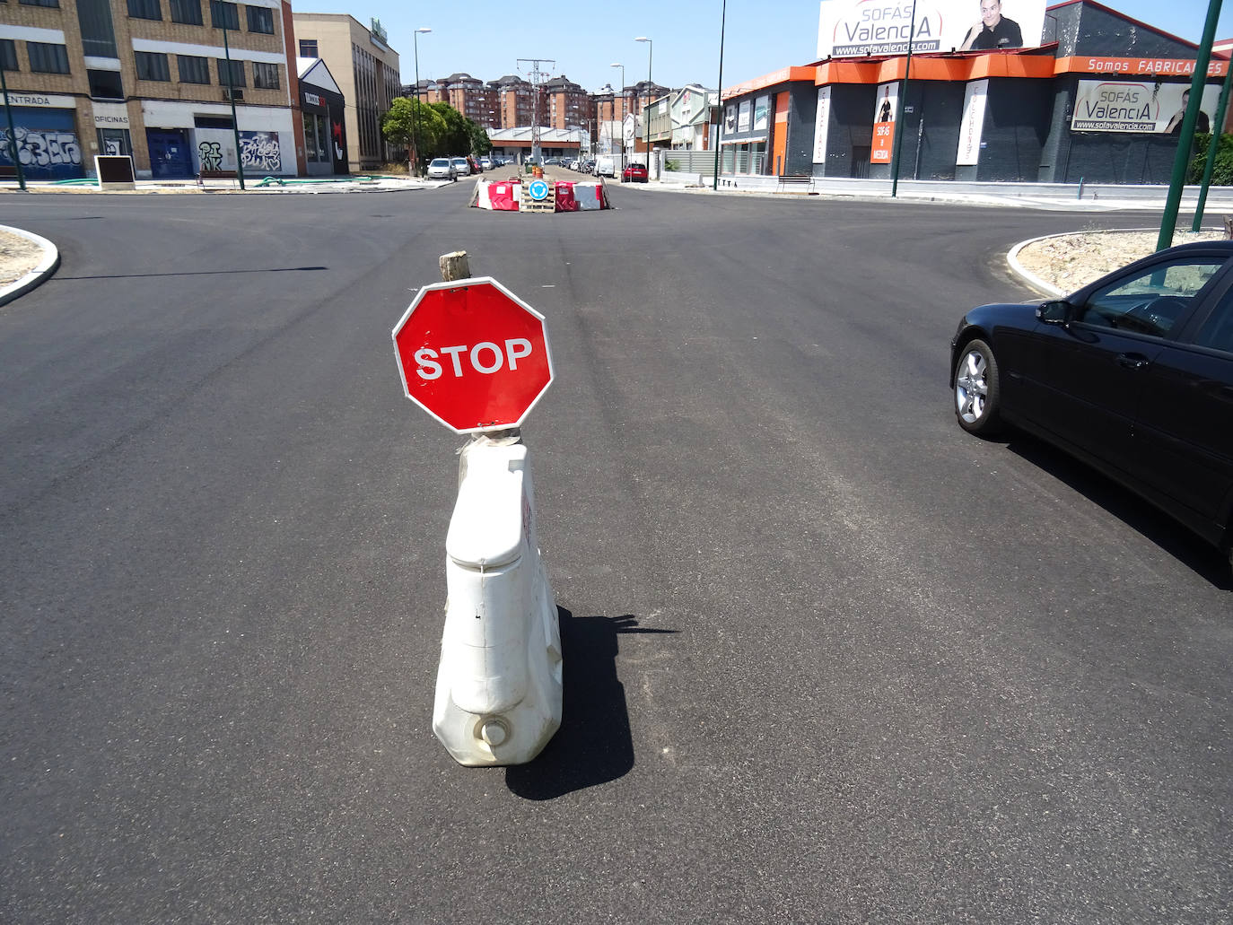 Obras paralizadas en el Polígono de Argales