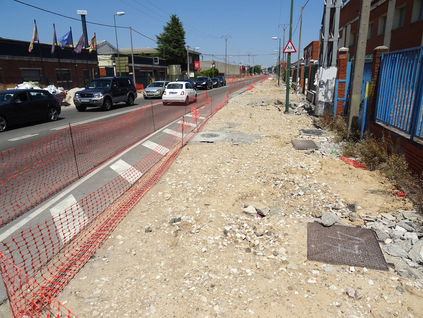 Obras paralizadas en el Polígono de Argales