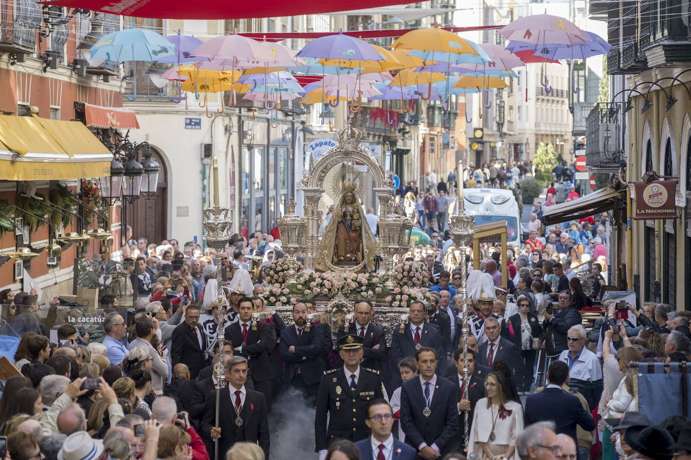 Procesión de la Virgen de San Lorenzo, el 8 de septiembre de 2019.