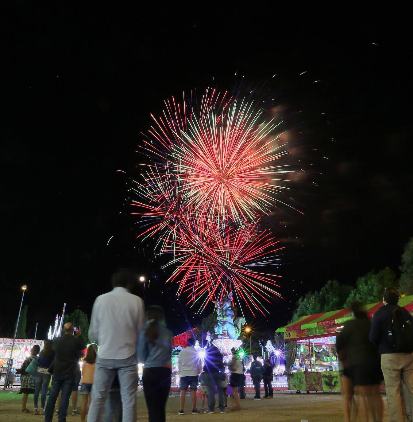 Fuegos artificiales el 6 de septiembre de 2017.