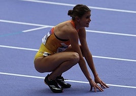 Águeda Marqués, tras lograr la clasificación para las semifinales.