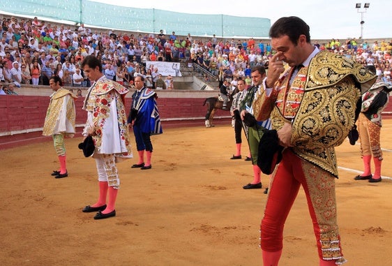 Corrida celebrada en Cantalejo en homenaje a Víctor Barrio tras la muerte del torero segoviano.