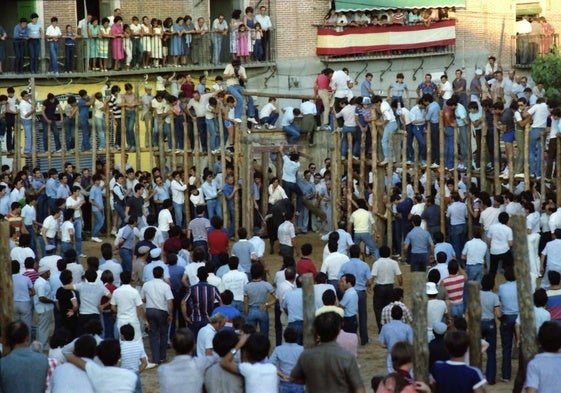 Imagen de archivo de la plaza de Palos de La Seca, que estuvo en vigor hasta 1993.
