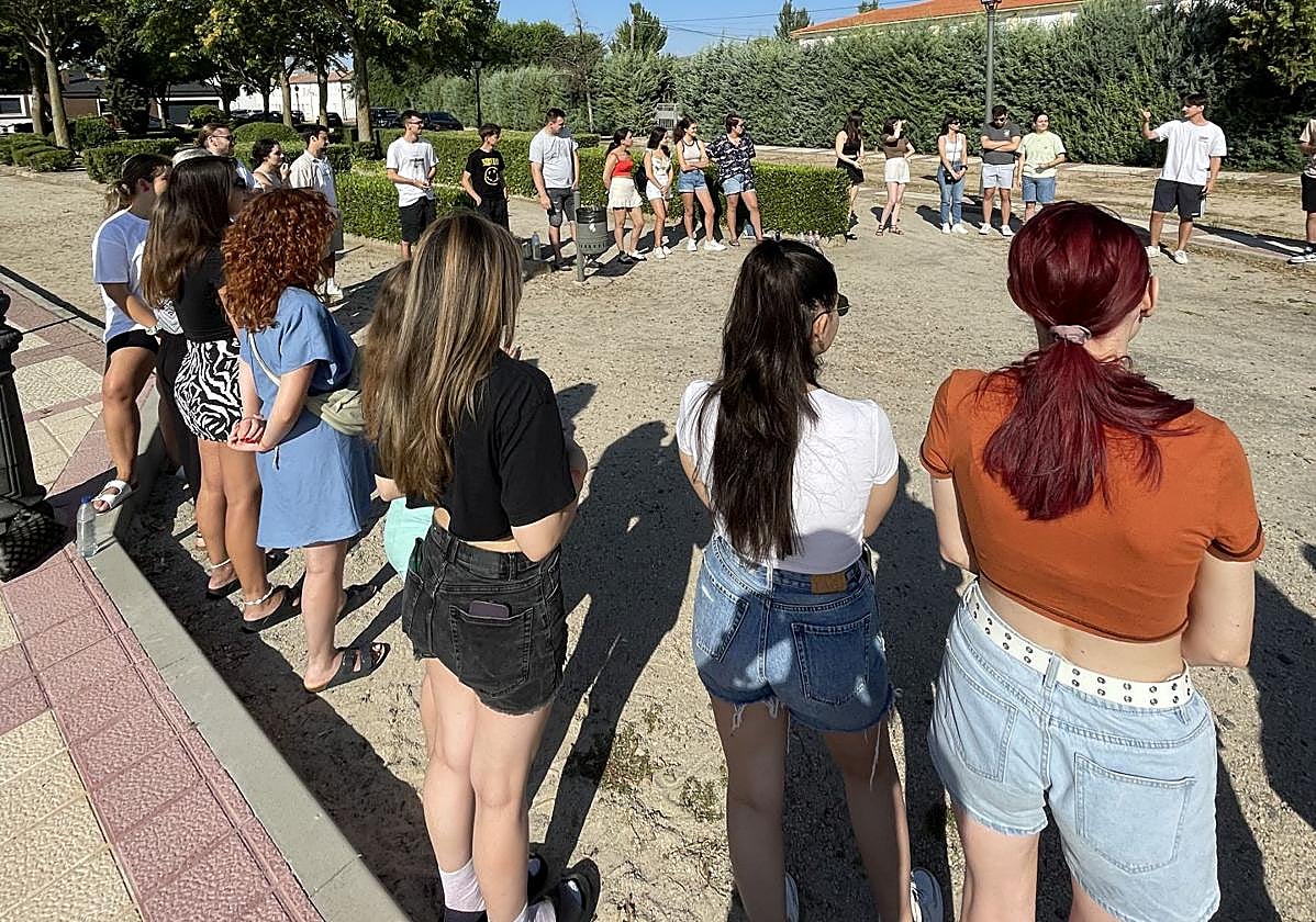 Algunos de los participantes en el intercambio europeo celebrado estos días en Íscar.