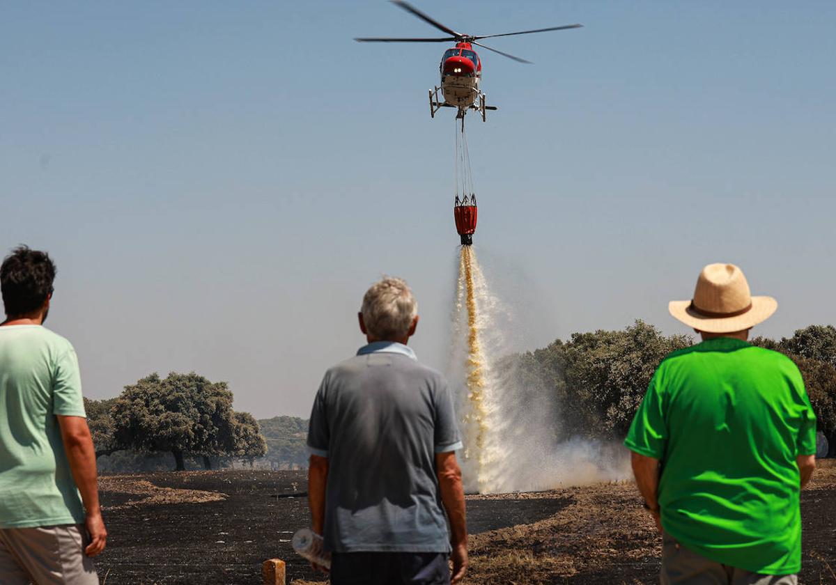 Incendio en Campillo de Azaba.