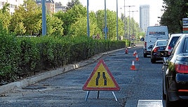 Las obras en la Avenida Salamanca afectarán a un sentido de la circulación