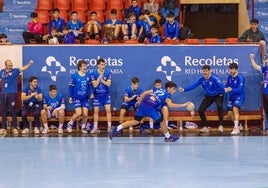 El filial del Recoletas durante un partido.