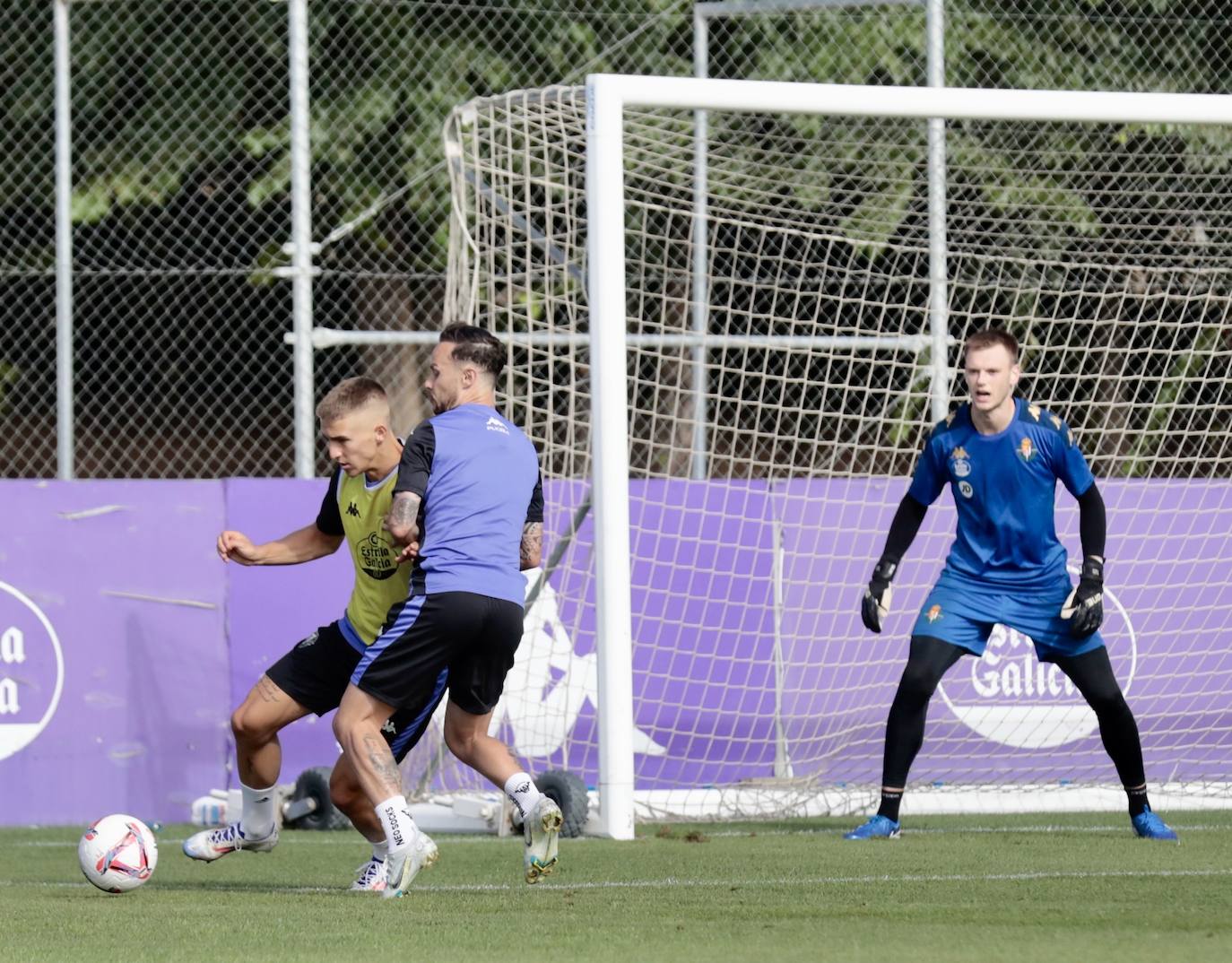 El entrenamiento a puerta abierta del Real Valladolid, en imágenes