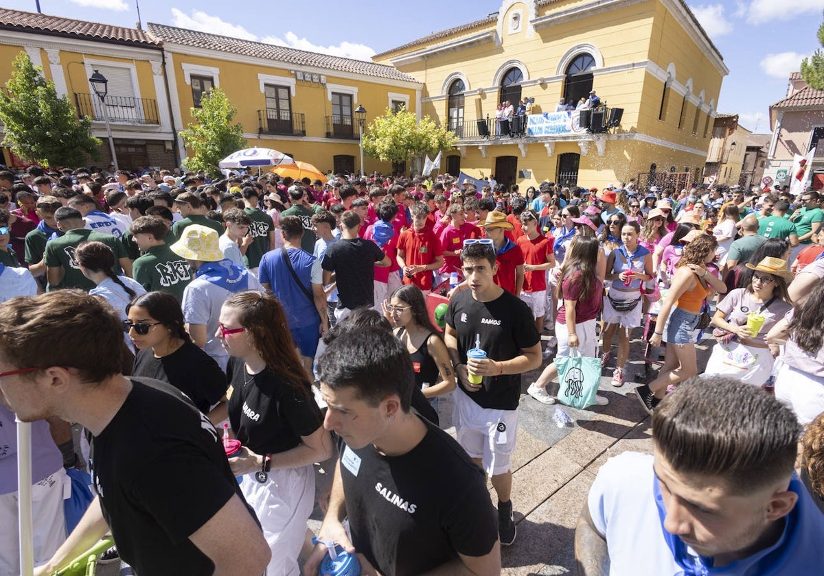 Peñistas tudelanas tras el pregón