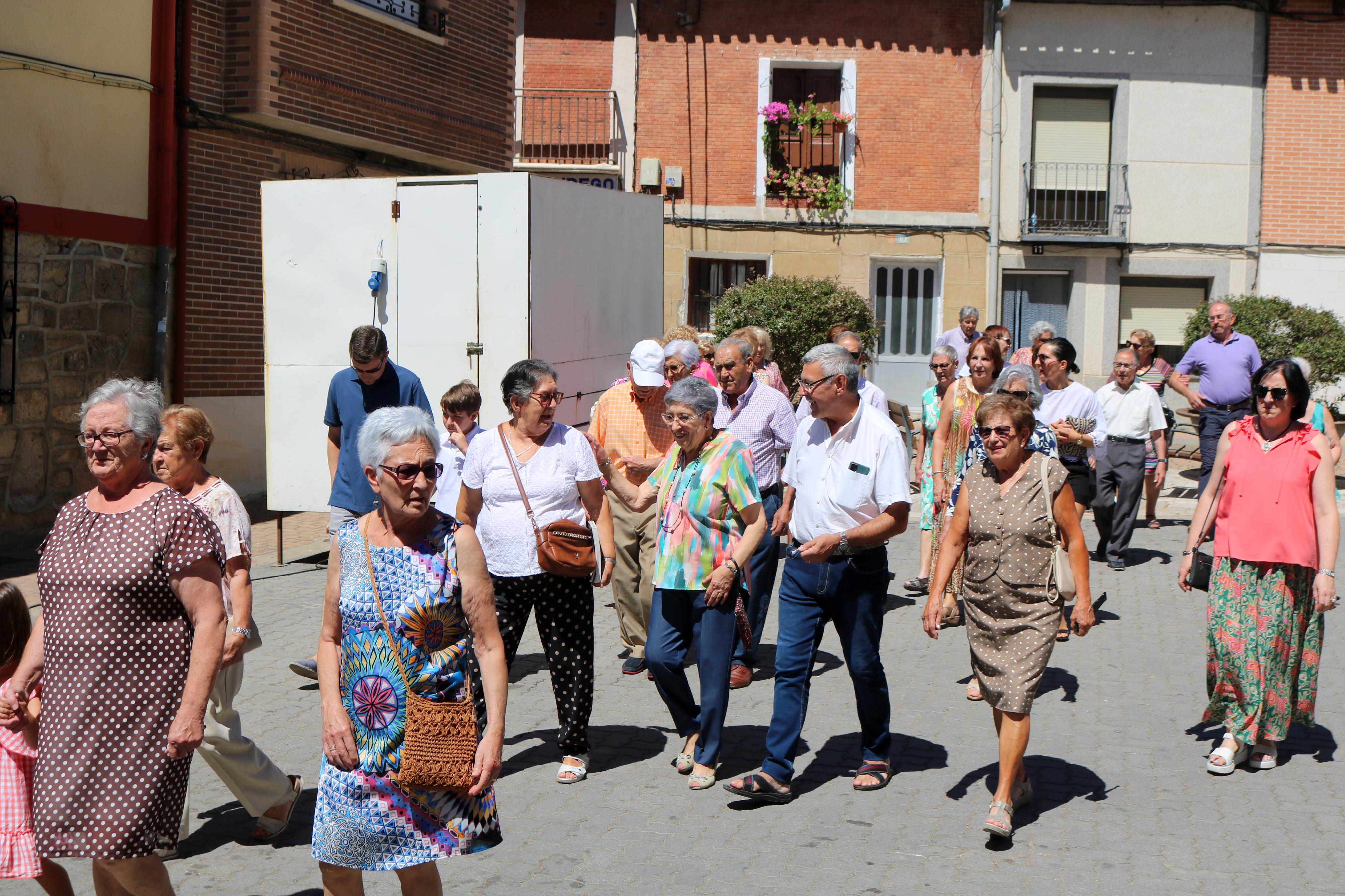 Procesión en honor a San Roque en Torquemada