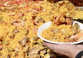 Paellada de fiestas en Tudela de Duero