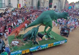 Imagen del desfile de carrozas de 2023.