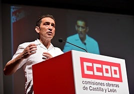 Vicente Andrés, secretario general de CCOO en Castilla y León, en una imagen de archivo