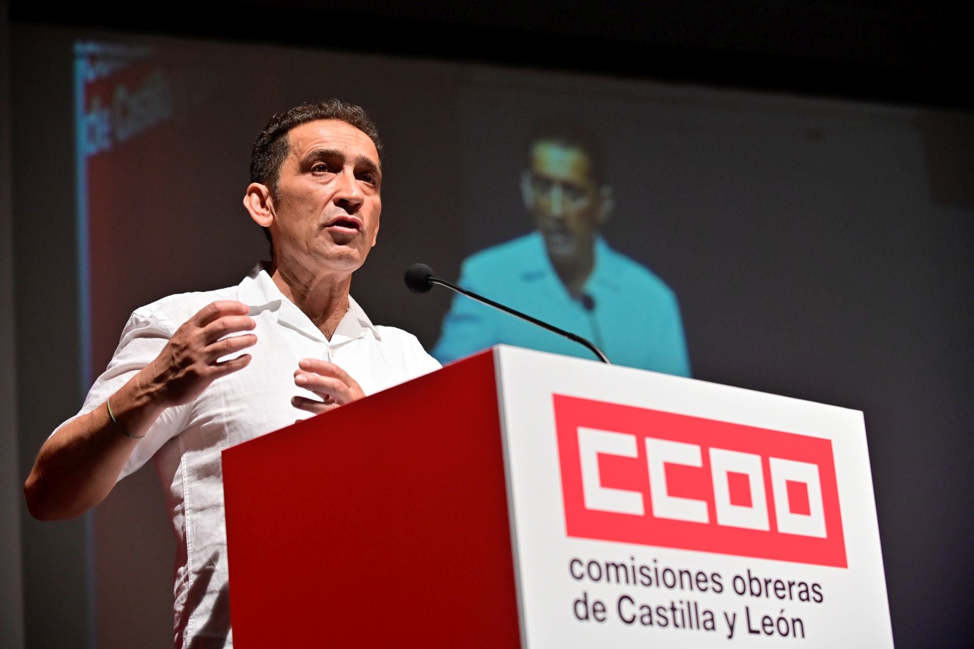 Vicente Andrés, secretario general de CCOO en Castilla y León, en una imagen de archivo