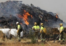 Incendio en la localidad segoviana de Marazuela