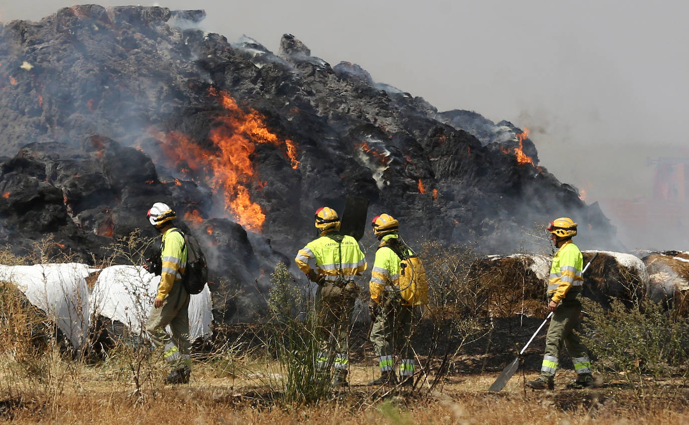 Fotografías del incendio en Marazuela